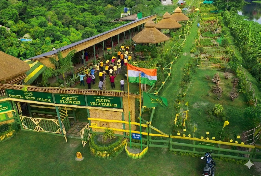 KarmYog Green Village — cement-free biophilic learning village, New Town, Kolkata
